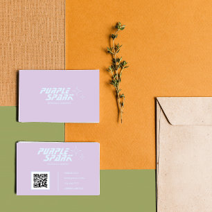 Purple Blue Small Business Card