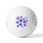 Purple & Blue Watercolor Floral Motif 