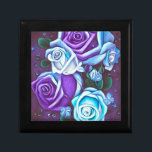 Purple & Blue Wedding Roses Gift Box<br><div class="desc">Purple & Blue Wedding Roses

Personalise this design with your own custom text or redesign completely from scratch by replacing our image with your own!</div>