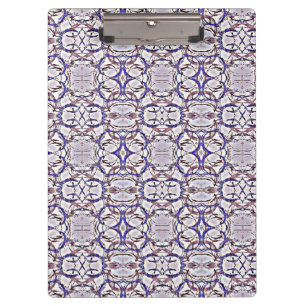 Purple Blue White Circles Pattern Clipboard