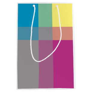 Purple Blue Yellow Green Orange Medium Gift Bag