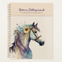 Purple Boho Horse Custom Back To School