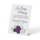 Purple Boho Roses Loving Memory Wedding Memorial