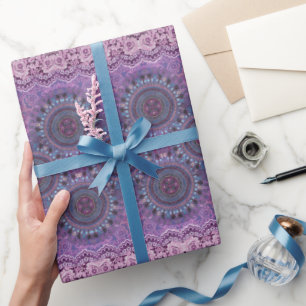 Purple Boho Style Wrapping Paper