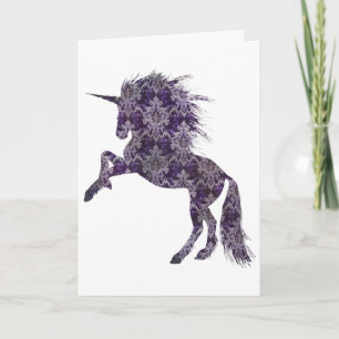 Purple Boho Unicorn, Wedding Congrats Announcement