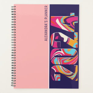 Purple Bold Colourful Artsy Typography 2024 Planner