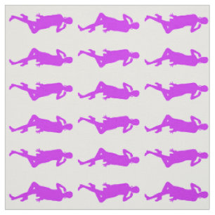 Purple Bold Mod GoGo Girls Fabric