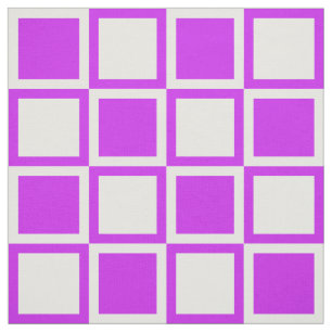 Purple Bold Mod Squares ~ large scale Fabric