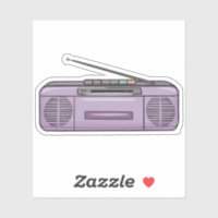 Purple boom box