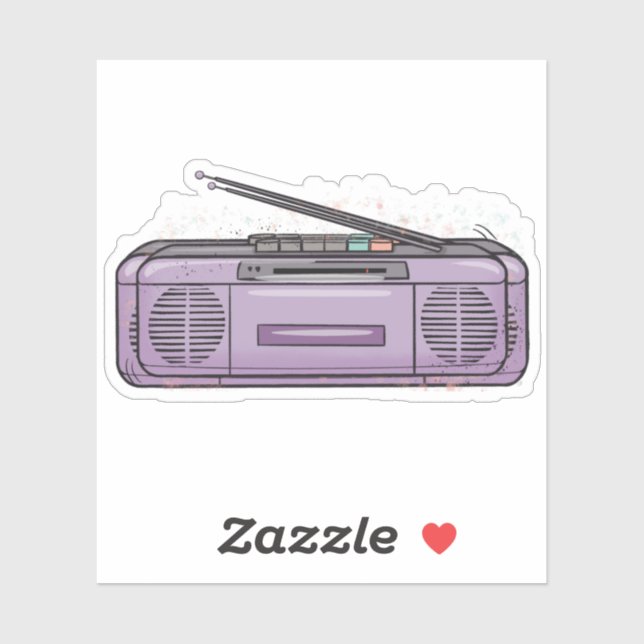 Purple boom box (Sheet)