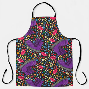 purple boots All-Over Print Apron