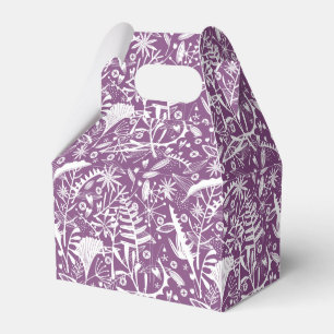 Purple Botanical Modern Favour Box