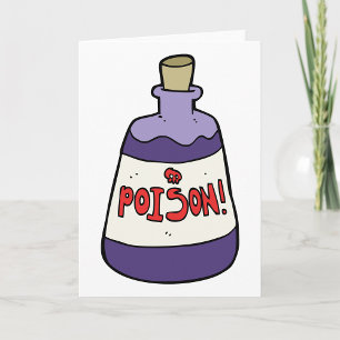 Purple Bottle Of Poison Card
