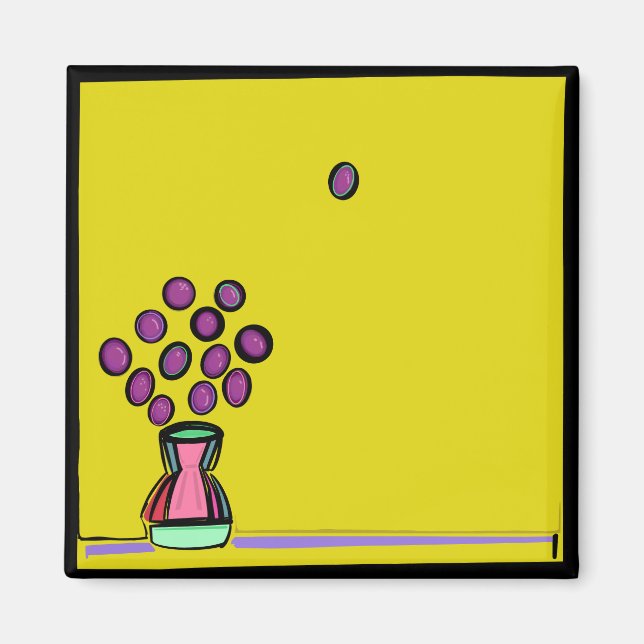 PURPLE BOUQUET MAGNET (Front)
