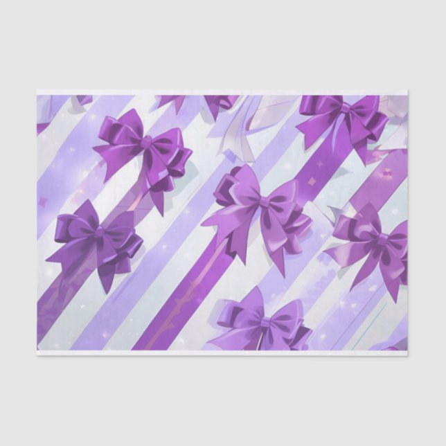 Purple bow 2 tissue paper (Front)