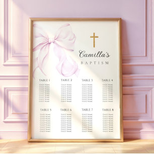 Purple Bow Baptism Seating Chart