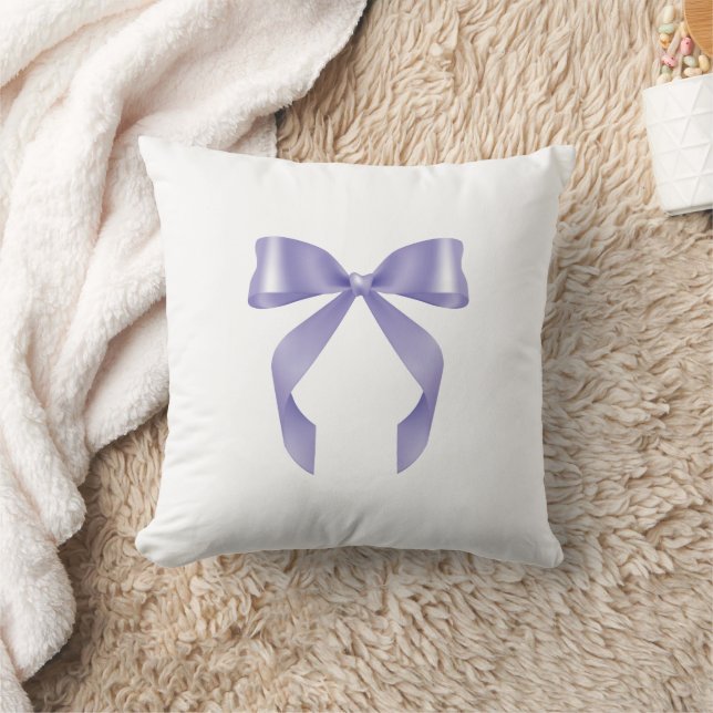 Purple Bow Coquette Design Tote Bag Cushion (Blanket)