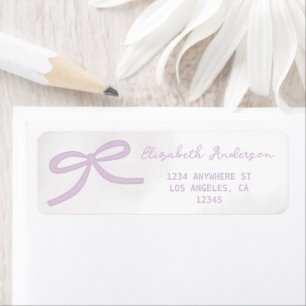 Purple Bow Watercolor Bridal Shower