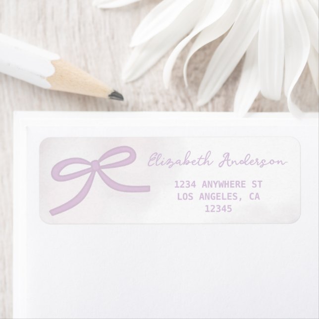 Purple Bow Watercolor Bridal Shower (Insitu)