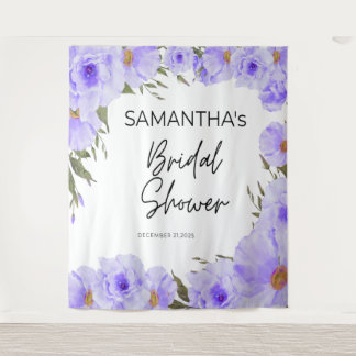 Purple bridal shower   flower Tapestry