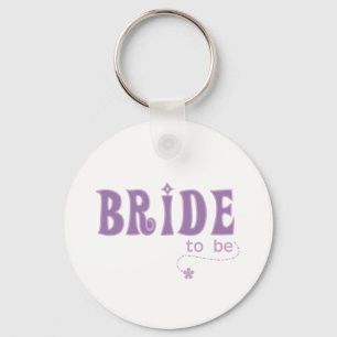 Purple Bride to Be Key Ring