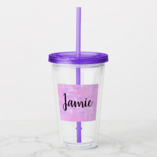 Purple Bridesmaid Cup / Personalised Name