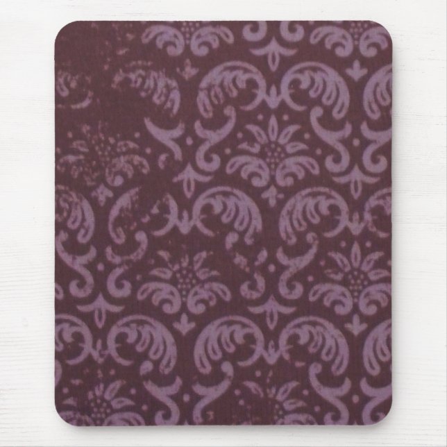Purple Brocade Mouse Pad (Front)