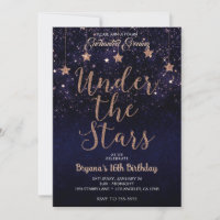 Purple Bronze Enchanted Under The Stars Sweet 16