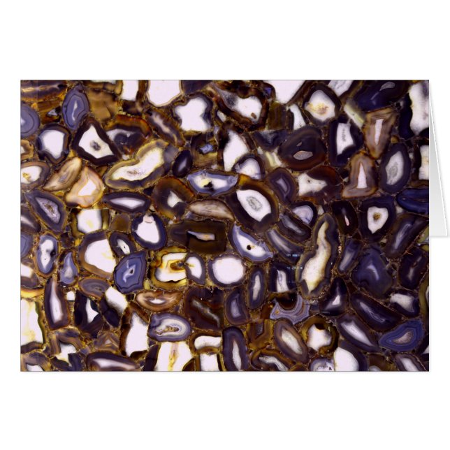 Purple Brown White Agate stone pattern  (Front Horizontal)