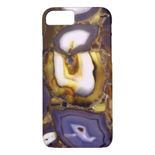 Purple Brown White Agate stone pattern  Case-Mate iPhone Case