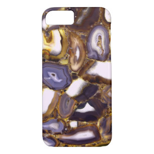 Purple Brown White Agate stone pattern  Case-Mate iPhone Case