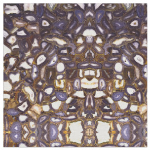 Purple Brown White Agate stone pattern  Fabric