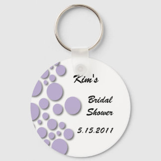 Purple Bubble Bridal Shower Key Chain