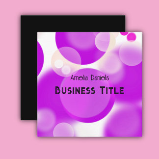 Purple Bubble Business Card