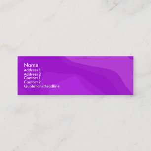 Purple Bubble Gum Mini Business Card
