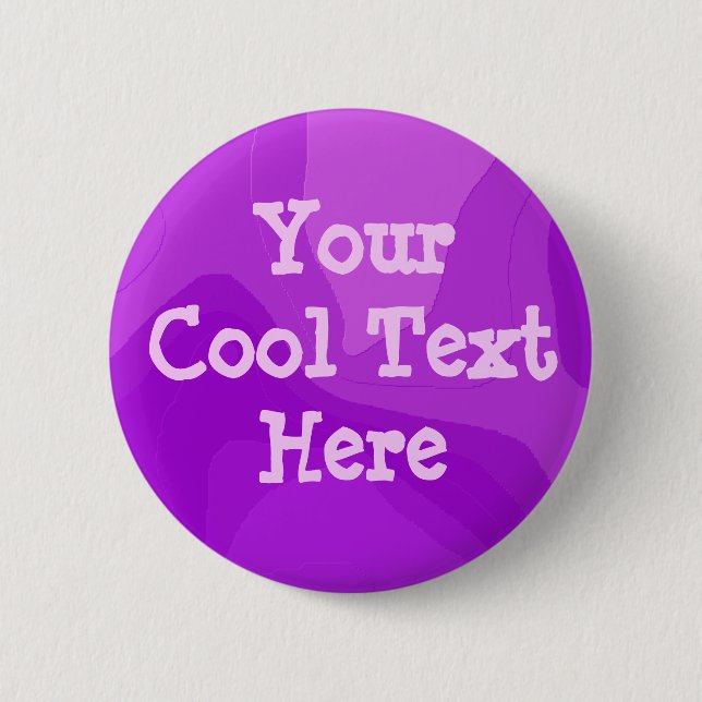 Purple Bubble Gum - Template 6 Cm Round Badge (Front)