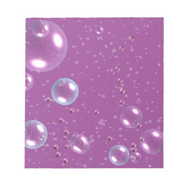 Purple Bubble Notepad (Front)