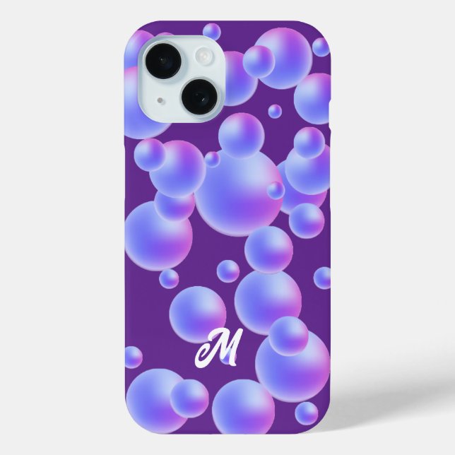 Purple Bubble phone cover (Back)