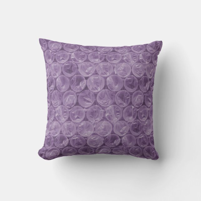 Purple bubble wrap pattern cushion (Front)