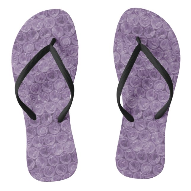 Purple bubble wrap pattern jandals (Footbed)