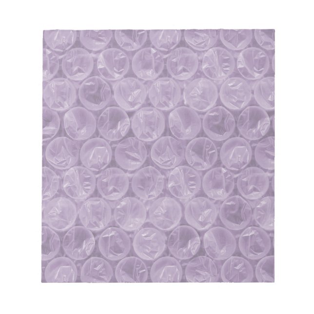 Purple bubble wrap pattern notepad (Front)