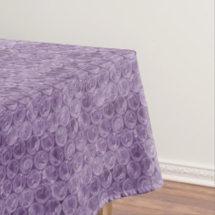 Purple bubble wrap pattern tablecloth
