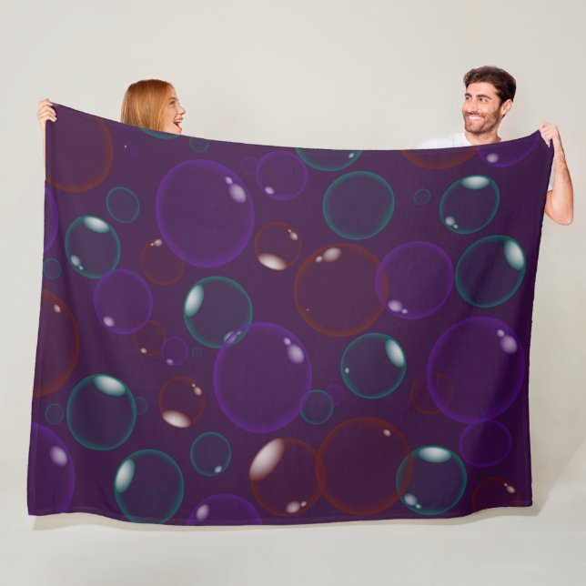 Purple Bubbles Blanket Coloured Soap Bubbles (In Situ)