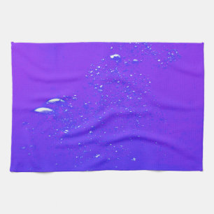 Purple bubbles tea towel