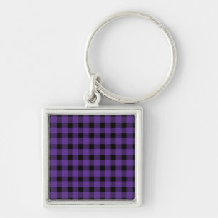 Purple Buffalo Country Lumberjack Plaid Key Ring