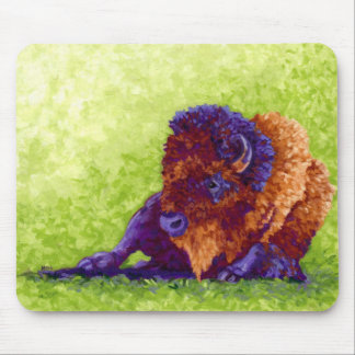Purple Buffalo Mouse Pad