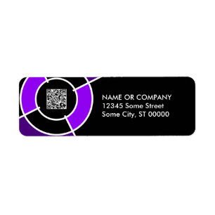 purple bullseye QR code