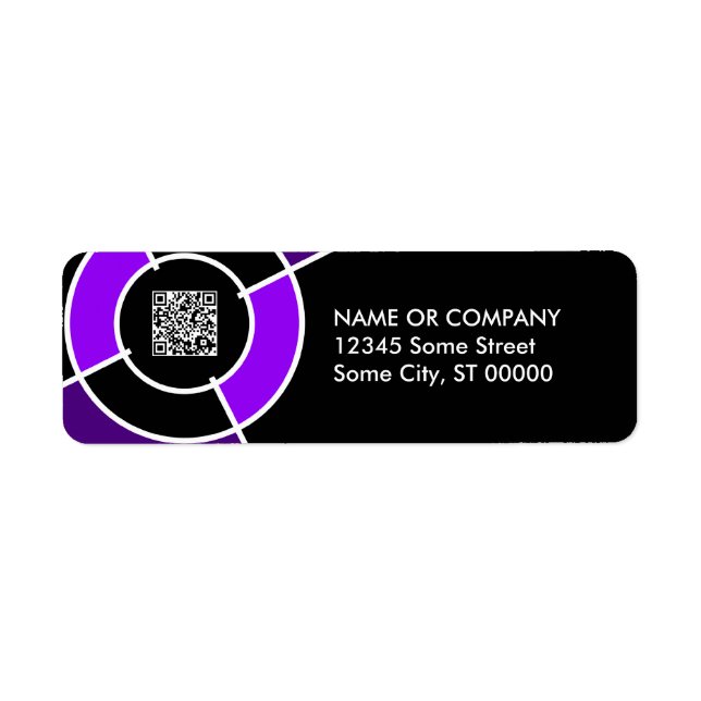 purple bullseye QR code (Front)
