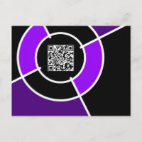 purple bullseye QR code
