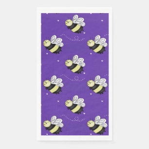 Purple Bumblebee Business Event Napkin